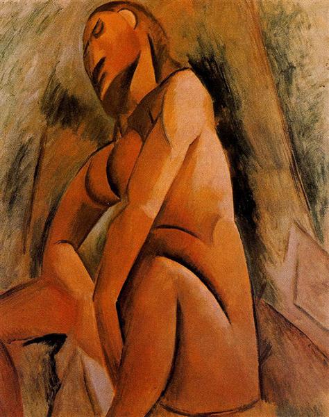 Pablo Picasso Classical Oil Paintings Seated Nude Cubism - Click Image to Close